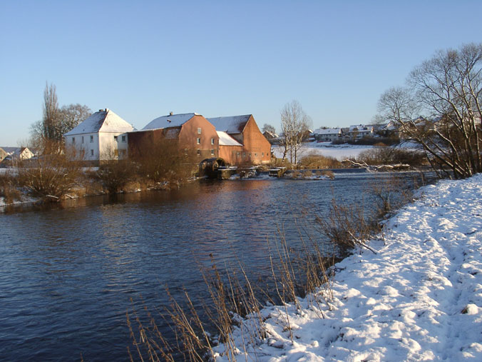 Die Mecklarer Mühle an der Fulda